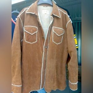 XL suede Scully jacket with Sherpa lining